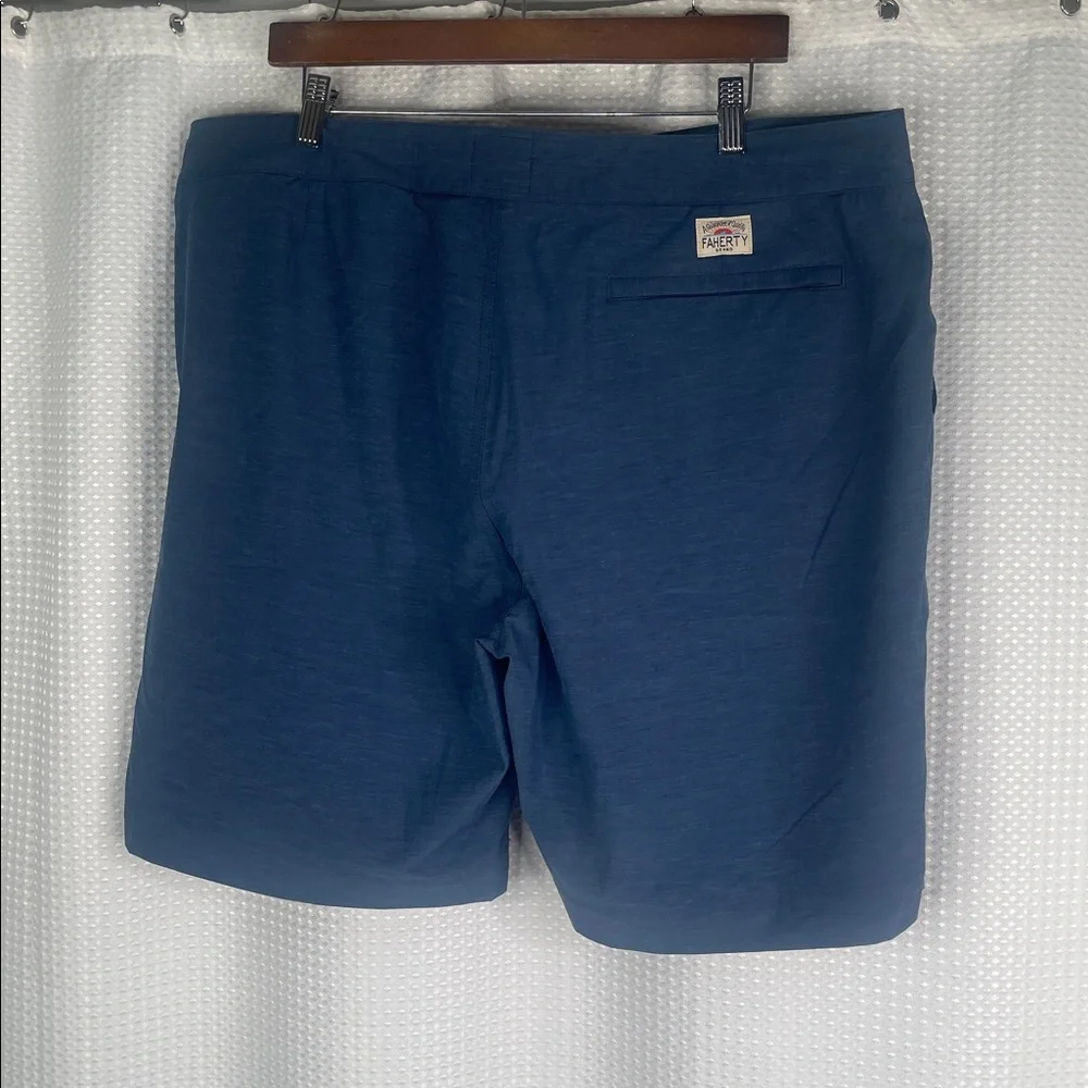 Faherty All Day Shorts 9” Inseam Pockets Drawstring Vacation Sz 38